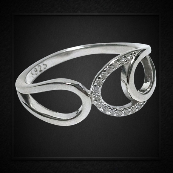 Sterling silver wrap ring Size 7 - Picture 1 of 9